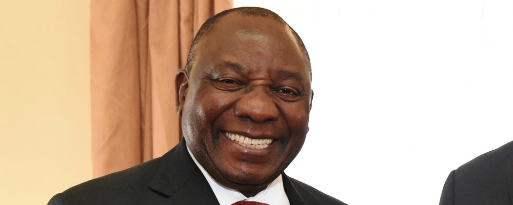 South African President Cyril Ramaphosa